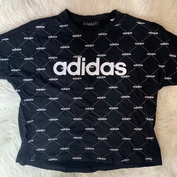 Adidas cropped tee - Picture 1 of 2